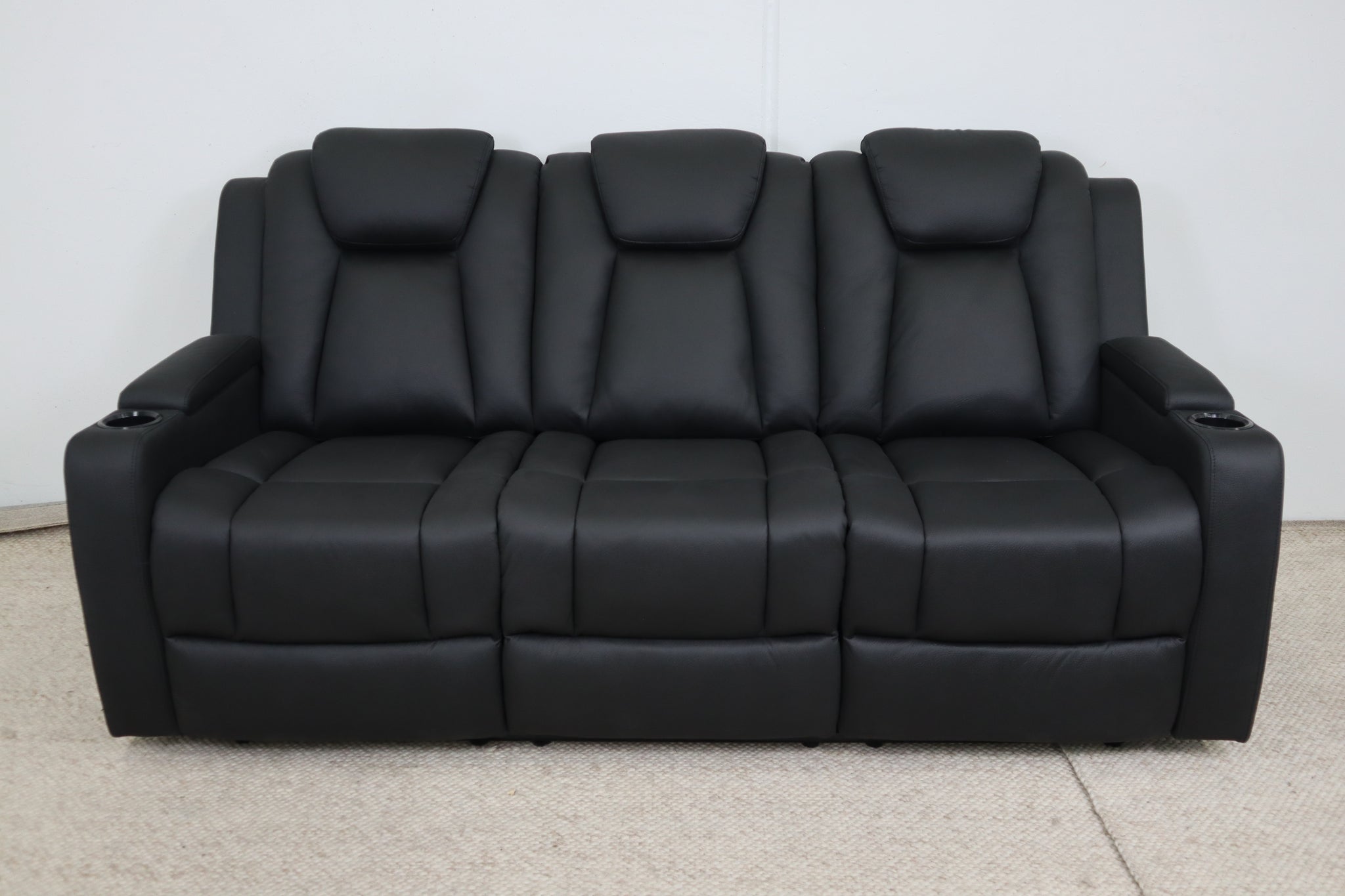 LEON BLACK 3 SEATER