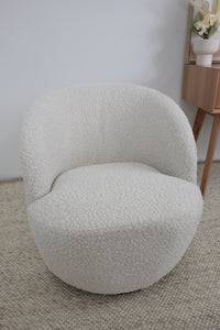 CLEO BOUCLE SWIVEL CHAIR