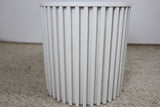 ZOE WHITE ROUND LAMP TABLE