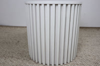 ZOE WHITE ROUND LAMP TABLE