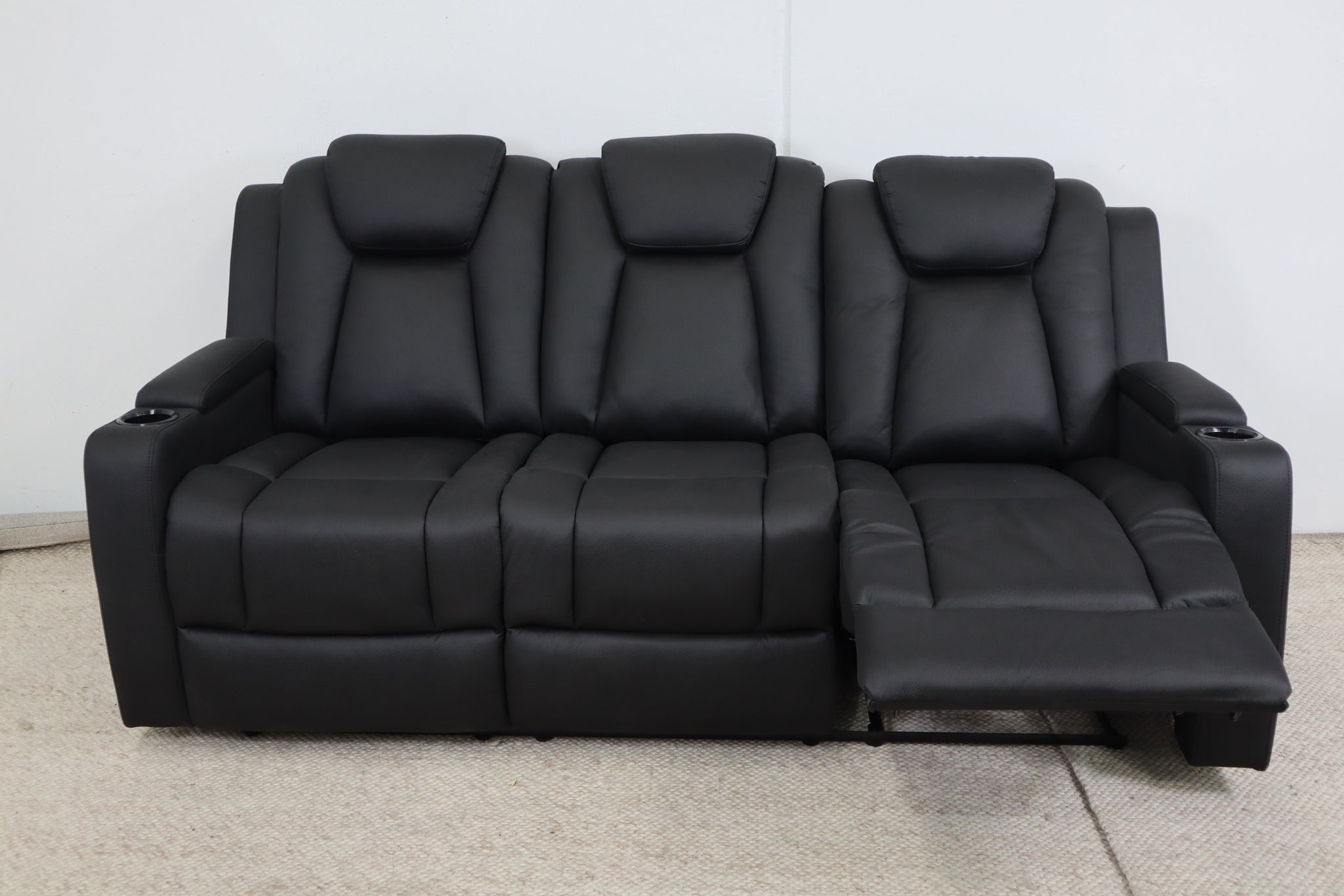 LEON BLACK 3 SEATER