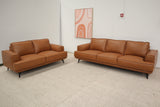 KARTER TAN LEATHER 2 SEATER