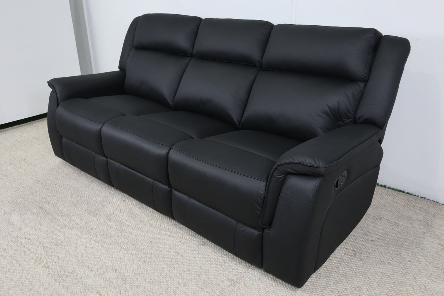 EMMA BLACK 3 SEATER