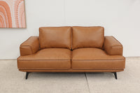 KARTER TAN LEATHER 2 SEATER
