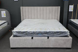 LONDON GREY GAS LIFT DOUBLE BED