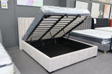 LONDON GREY GAS LIFT QUEEN BED