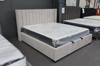 LONDON GREY GAS LIFT QUEEN BED