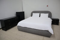 PIA BLACK BEDSIDE TABLE
