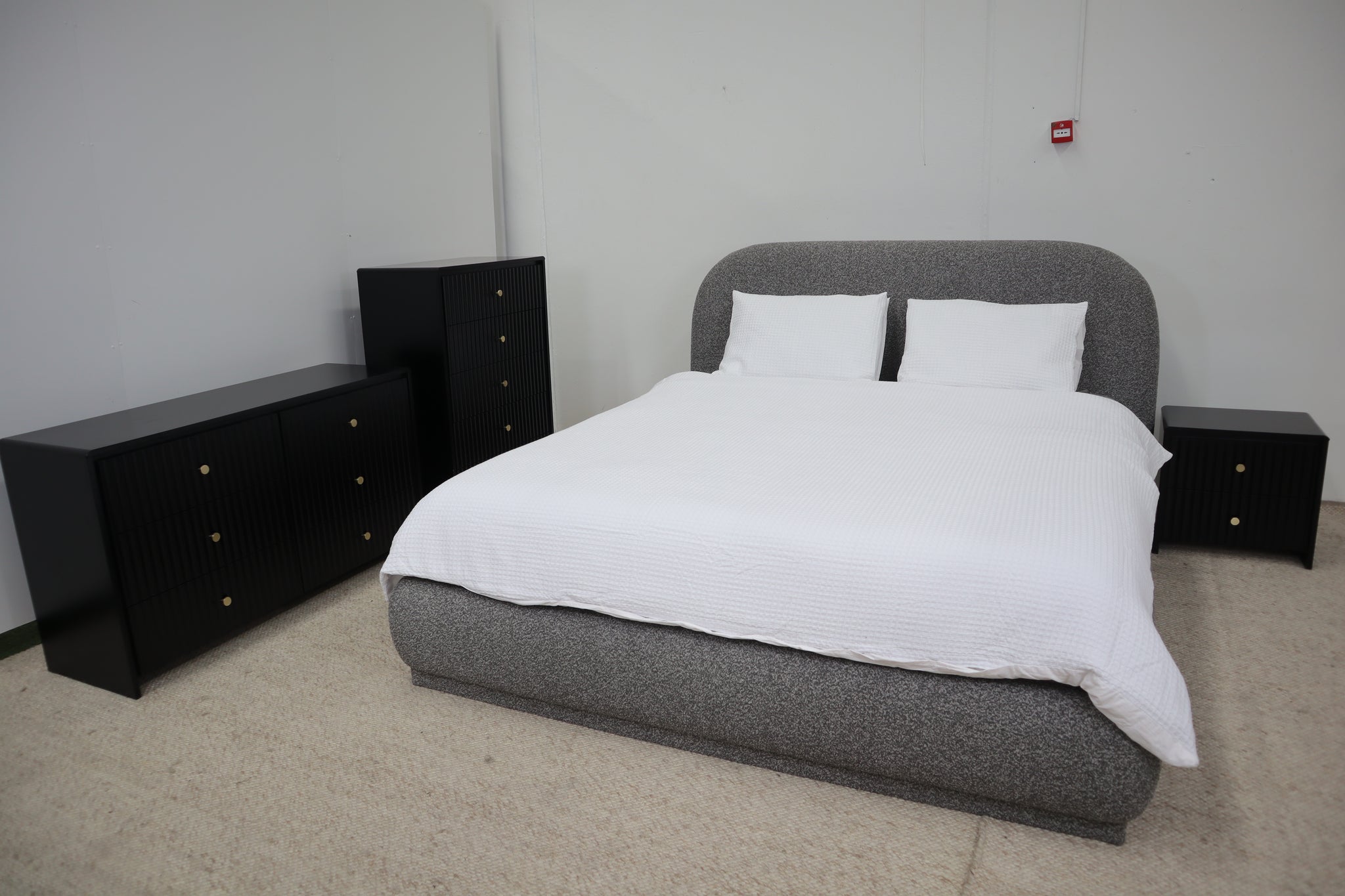 THEO GREY DOUBLE BED