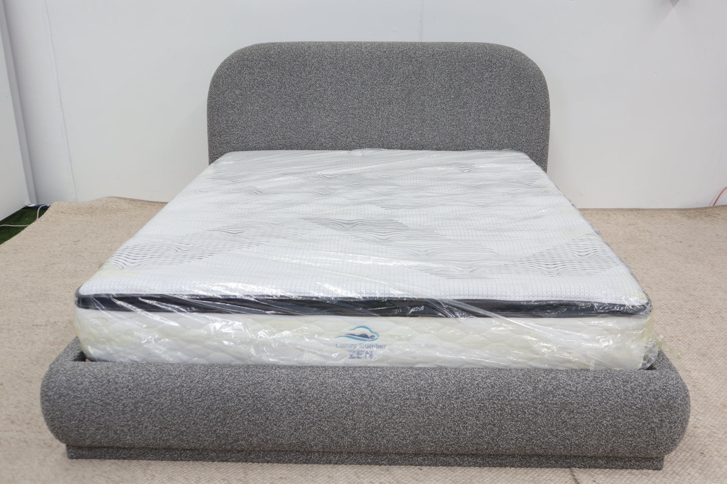 THEO GREY DOUBLE BED