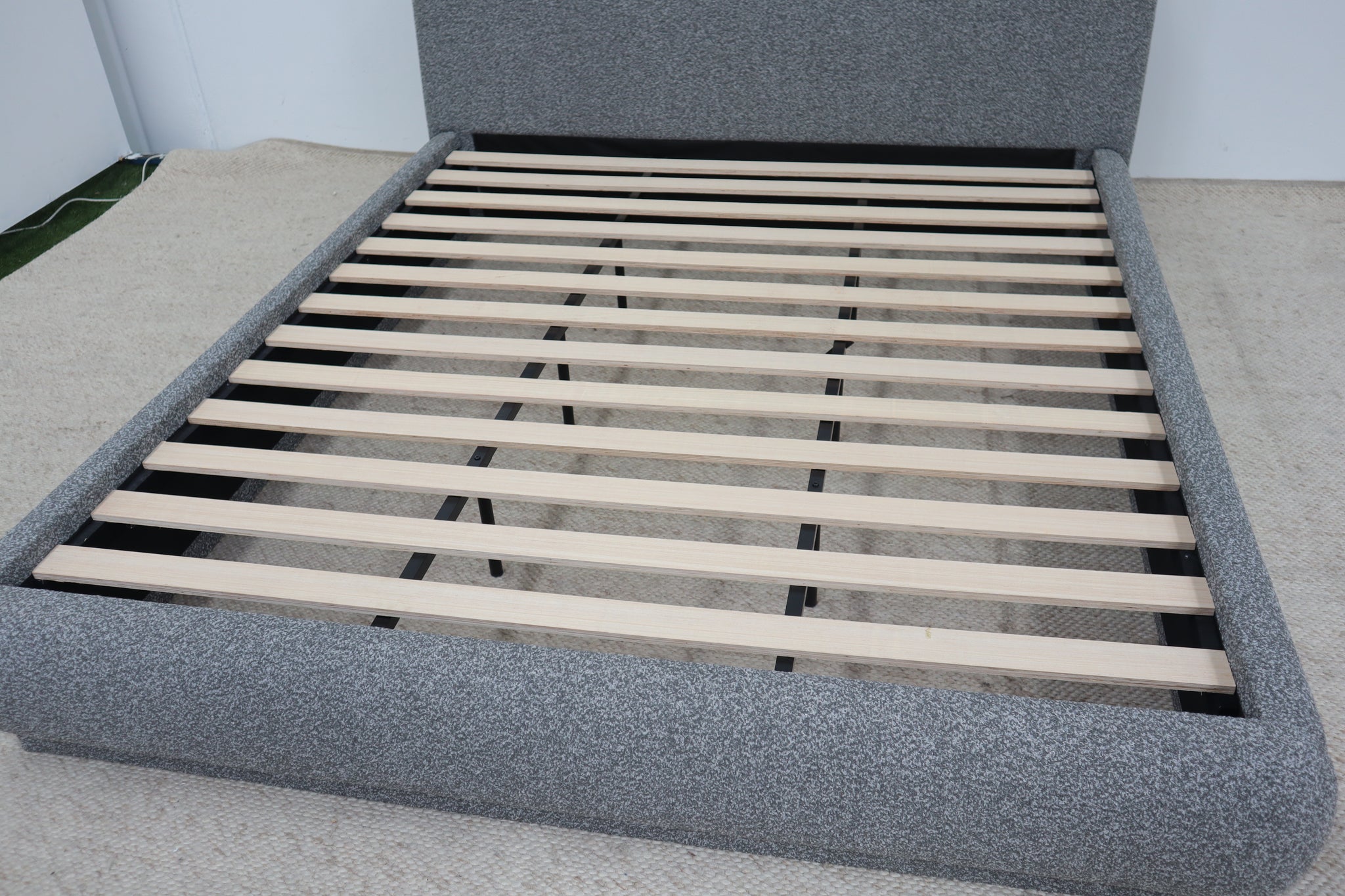 THEO GREY DOUBLE BED
