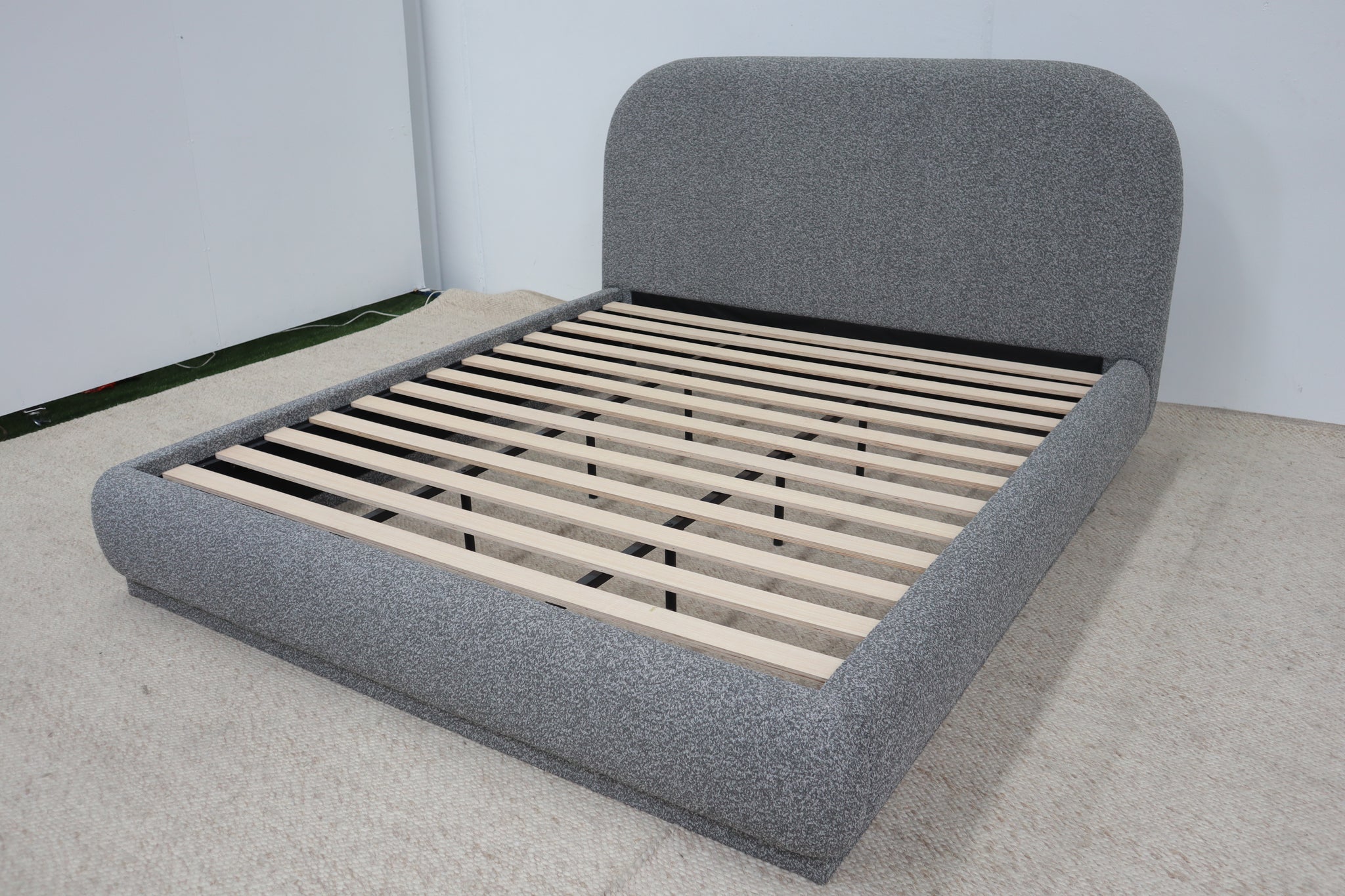 THEO GREY DOUBLE BED