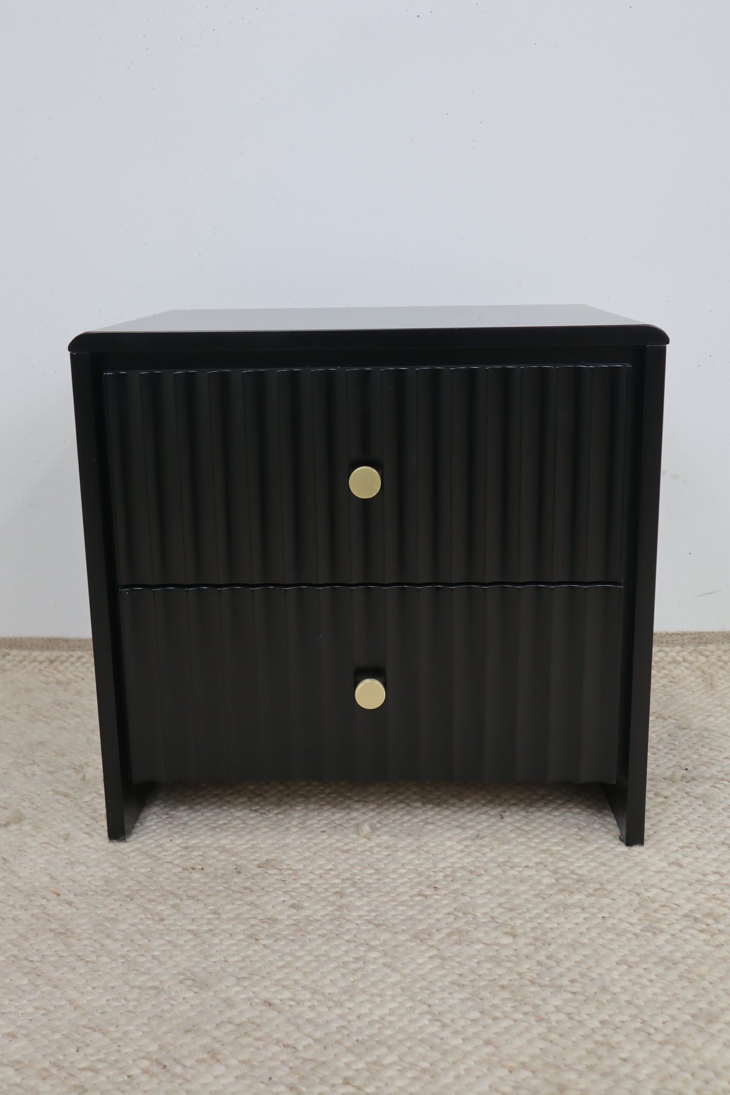 PIA BLACK BEDSIDE TABLE