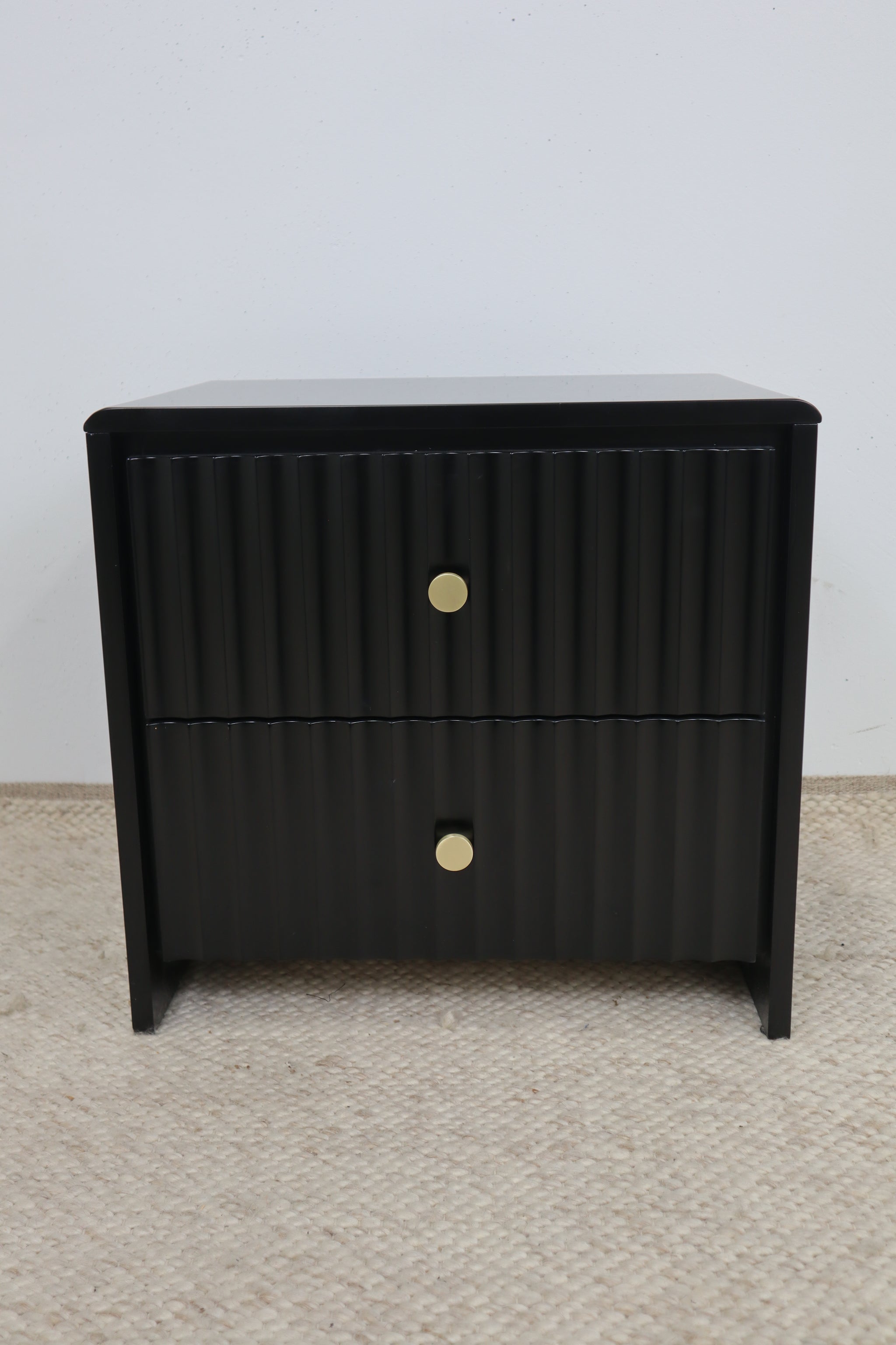PIA BLACK BEDSIDE TABLE