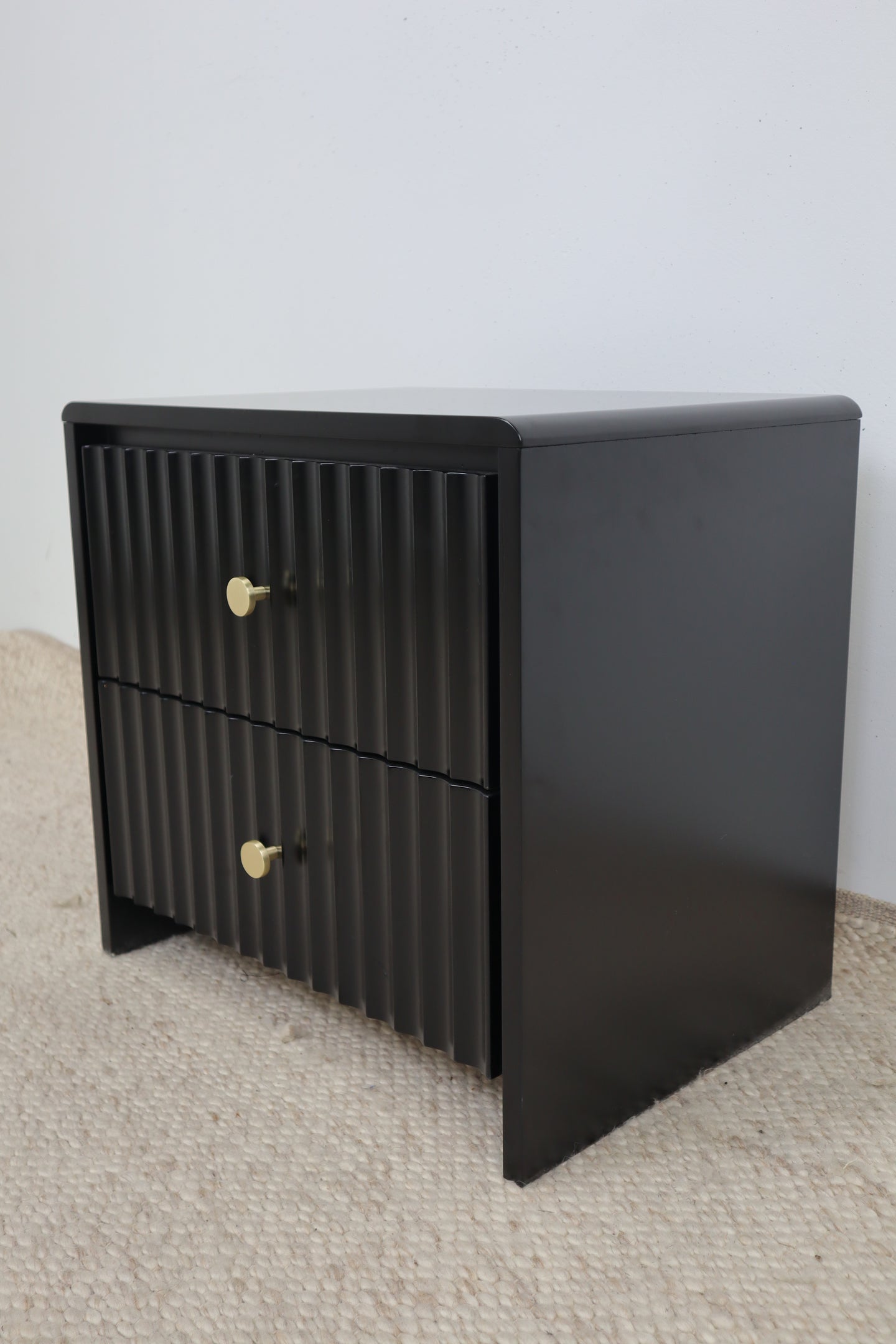 PIA BLACK BEDSIDE TABLE