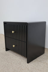 PIA BLACK BEDSIDE TABLE