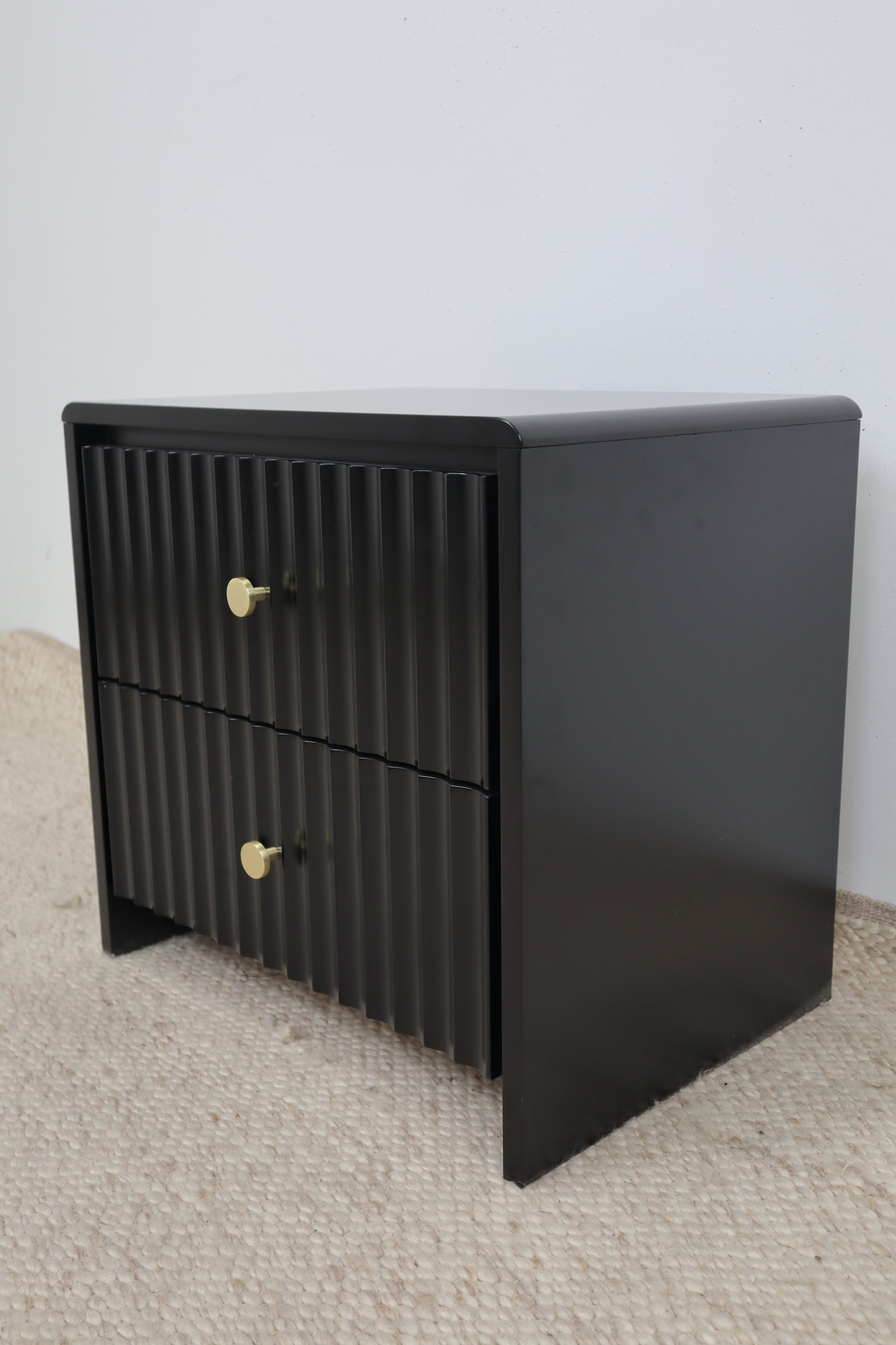 PIA BLACK BEDSIDE TABLE