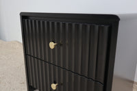 PIA BLACK BEDSIDE TABLE