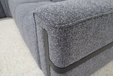 DELTA CHARCOAL FABRIC CORNER LOUNGE