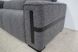 DELTA CHARCOAL FABRIC CORNER LOUNGE