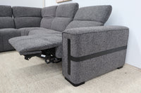 DELTA CHARCOAL FABRIC CORNER LOUNGE