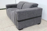 DELTA CHARCOAL FABRIC 2 SEATER