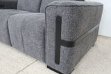 DELTA CHARCOAL FABRIC 2.5 SEATER