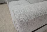 DELTA LIGHT GREY FABRIC CORNER LOUNGE