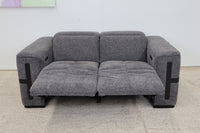 DELTA CHARCOAL FABRIC 2 SEATER
