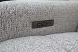 DELTA LIGHT GREY FABRIC CORNER LOUNGE