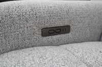 DELTA LIGHT GREY FABRIC CORNER LOUNGE