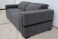DELTA CHARCOAL FABRIC 2.5 SEATER