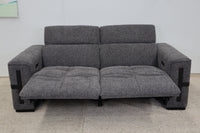 DELTA CHARCOAL FABRIC 2.5 SEATER