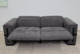 DELTA CHARCOAL FABRIC 2.5 SEATER