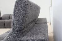 DELTA CHARCOAL FABRIC 2.5 SEATER