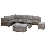 CAMBRIDGE OUTDOOR LOUNGE WITH FIREPIT TABLE