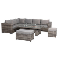 CAMBRIDGE OUTDOOR LOUNGE WITH FIREPIT TABLE