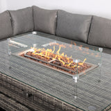 CAMBRIDGE OUTDOOR LOUNGE WITH FIREPIT TABLE