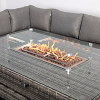 CAMBRIDGE OUTDOOR LOUNGE WITH FIREPIT TABLE