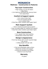 MONARCH KING SIZE MATTRESS