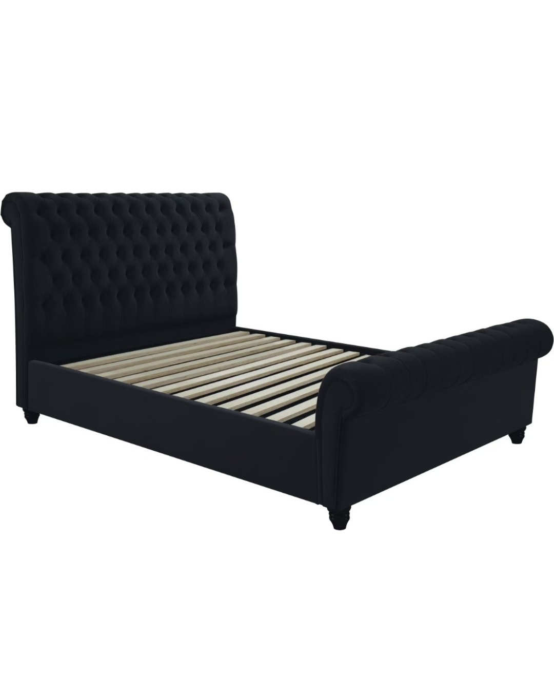 SAVANNAH BLACK QUEEN BED