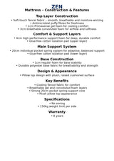 ZEN KING SIZE MATTRESS