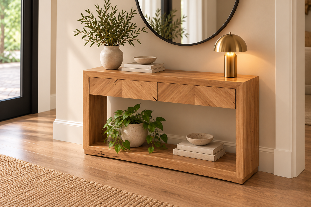 HAVANA MESSMATE VENEER HALL TABLE