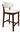 QUINN WHITE FABRIC BAR STOOL