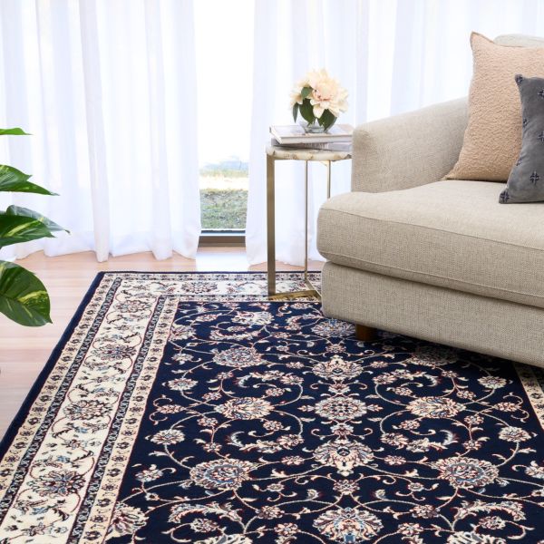BALUCHI 9864 NAVY FLOOR RUG 200x290cm