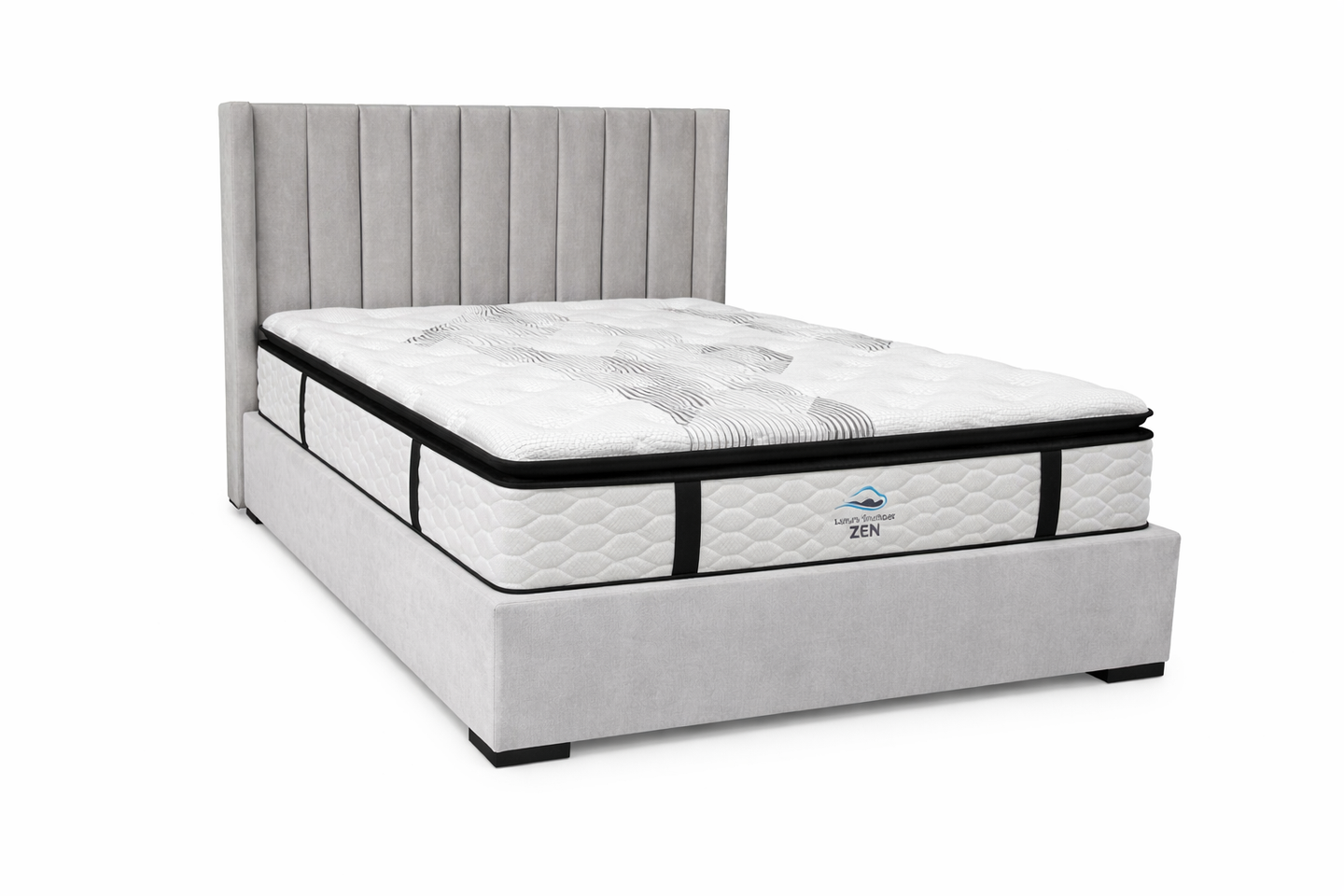 LONDON GREY GAS LIFT KING BED