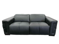 DELTA BLACK LEATHER 2.5 SEATER