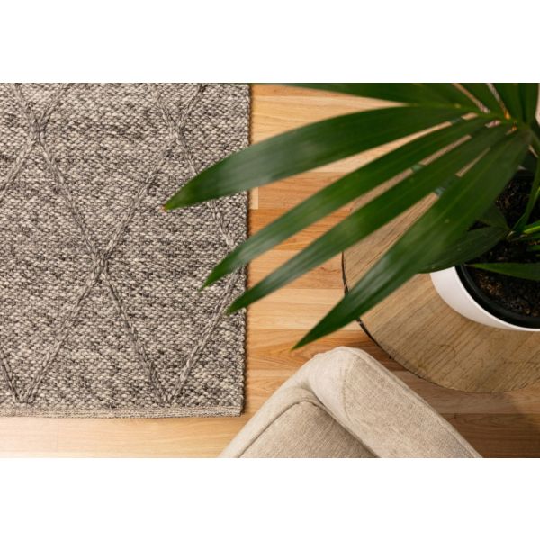 COLOMBO DARK GREY 155x225 RUG