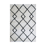 FLURRY 1010 IVORY CHARCOAL FLOOR RUG 155x225cm