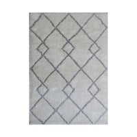 FLURRY 1010 IVORY SILVER FLOOR RUG 200x290cm